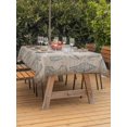 thumbnail image 3 of Outdoor Tablecloth with Umbrella Hole for Patio/Picnic/Party/Camping, Blue Shell Coastal Waterproof Table Cloth Rectangle Table Cover Washable, Nautical Seaside Ocean Vintage Art (60"x 120"), 3 of 8