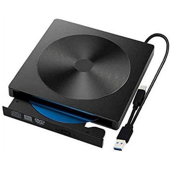 Portable Drive for Laptop, Notebook & PC, High-Speed Re-Writer Combo USB 3.0 CD DVD Burner