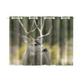 thumbnail image 3 of MKHERT Mule Deer Window Curtain Kitchen Curtain 26x39 inch,Two Piece, 3 of 3