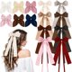 thumbnail image 1 of 14 lazos para el pelo para mujer, pinzas para el pelo con cola larga, lazos de coqueta, cintas para el pelo, lazos grandes, accesorios para el pelo para mujer (marrón moderno), 1 of 5