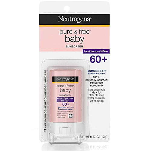 Neutrogena Pure Baby Sunscreen Stick Broad Spectrum Spf 60, 0.47 Oz