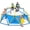 Blue & Yellow, variant on Zupapa 10FT Dome Climber, Supports 1000LBS Outdoor Playset, Upgraded Decagonal Geo Dome Climber and Easy Assembly Play Equipment for Kids, Purple & Red