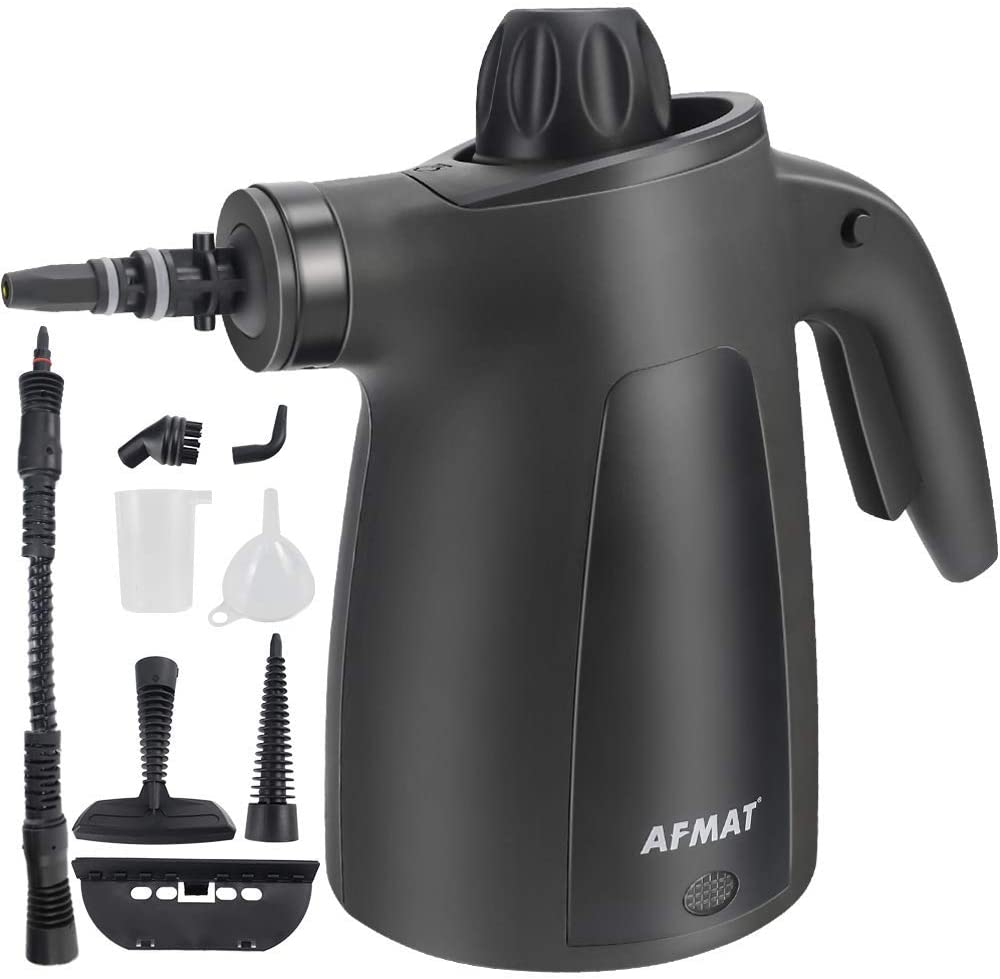 Black CNCEST 1600W Steam Cleaner High Pressure Mobile Cleaning Machine 110V Multi Purpose Handheld Steam Cleaner Machine