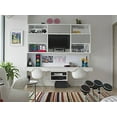 thumbnail image 5 of 2xhome White Mid Century Modern Industrial Plastic Dining Chair Eiffel Molded With Arms Armchair Chrome Metal Silver Legs Desk Accent Chair for Kitchen Office Living Room DSW, Set of 1, 1 piece, 5 of 9