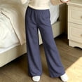 thumbnail image 5 of MKOSPLRT 4-16 Years Comfy Casual Pajama Pants Funny Striped Print Elastic Waist Palazzo Lounge Bottoms Baggy Wide Leg Pjs Sleepwear with Pocket, 5 of 8