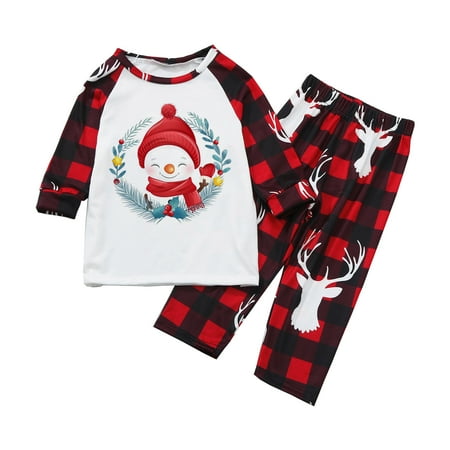 

Teacher Clothes Christmas Baby Kids Child Printed Top+Pants Family Matching Pajamas Set
