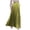 01 Green, variant on Fewfanhot Womens Skirts High Elastic Waist Velvet Midi Long Pleated Swing Ruffled Skirt