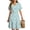 Blue Yellow, variant on Summer Dresses for Women Short Sleeve V Neck A-Line Midi Dress Boho Beach Floral Print Sundress