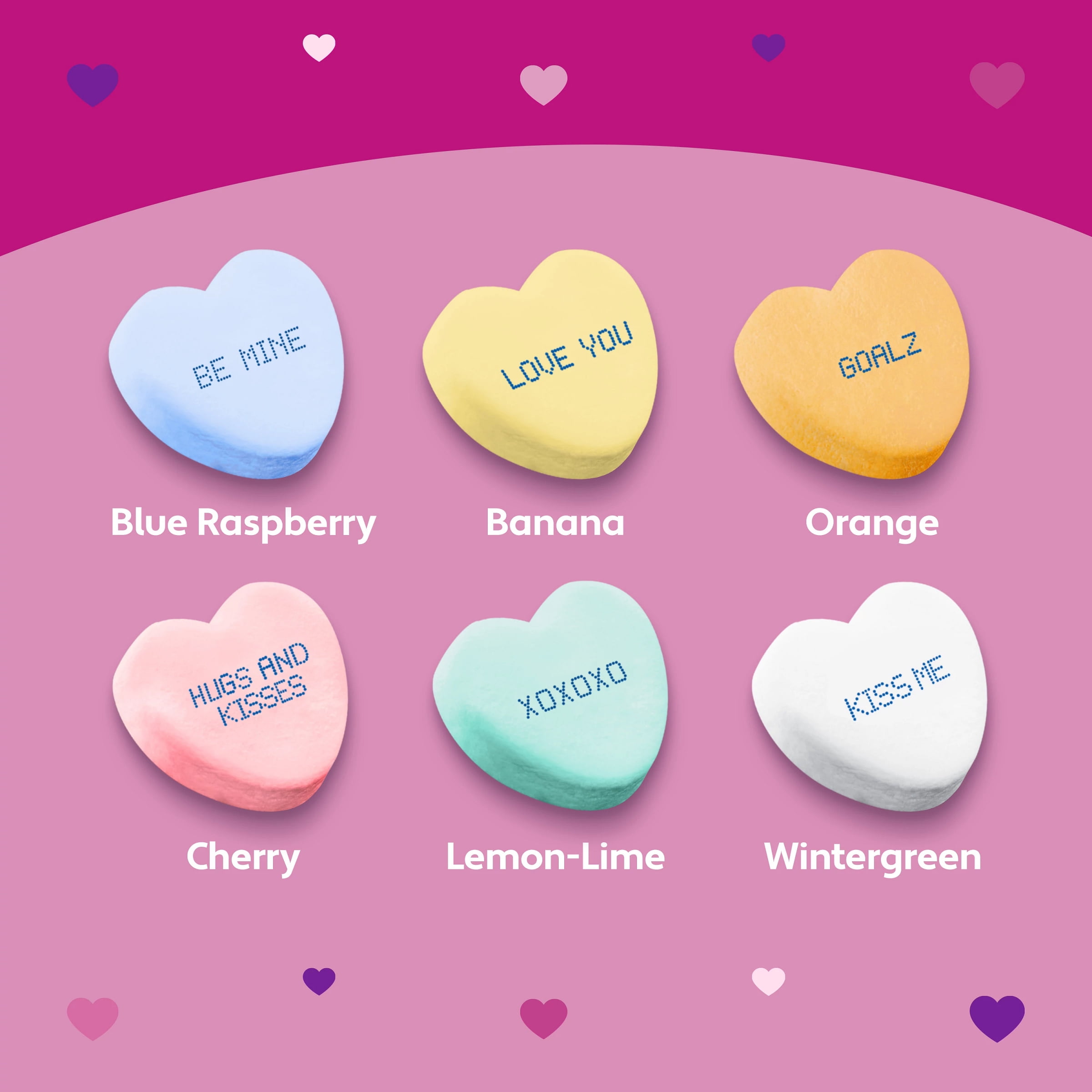 Brach's Valentines Day Candy Large Conversation Hearts, Hard Candy, 10 oz Bag