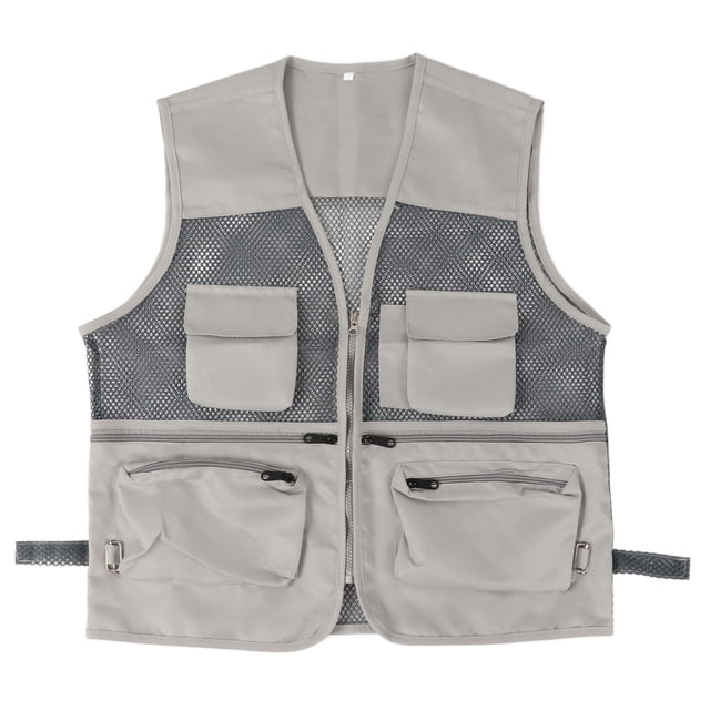 Chaleco de pesca Jadeshay Militar Caqui Transpirable Duradero