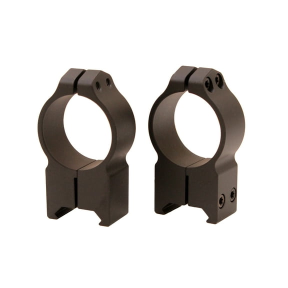Warne Scope Mounts Maxima Permanent Attachable Weaver Style Rings 30mm, Extra High Height, Matte Black
