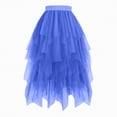 thumbnail image 4 of UAYOTSE Women's Tulle Skirts High Low Layered A-line Midi Skirt Irregular Tutu for Women,Sizes XL, 4 of 7