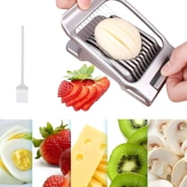 Heavy Duty Stainless Steel Wire Egg Slicer for Hard Boiled Eggs & Strawberry Other Soft Food