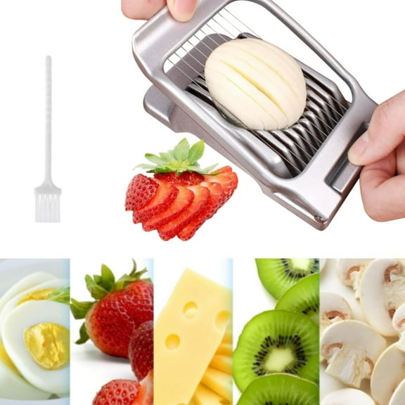 Heavy Duty Stainless Steel Wire Egg Slicer for Hard Boiled Eggs & Strawberry Other Soft Food