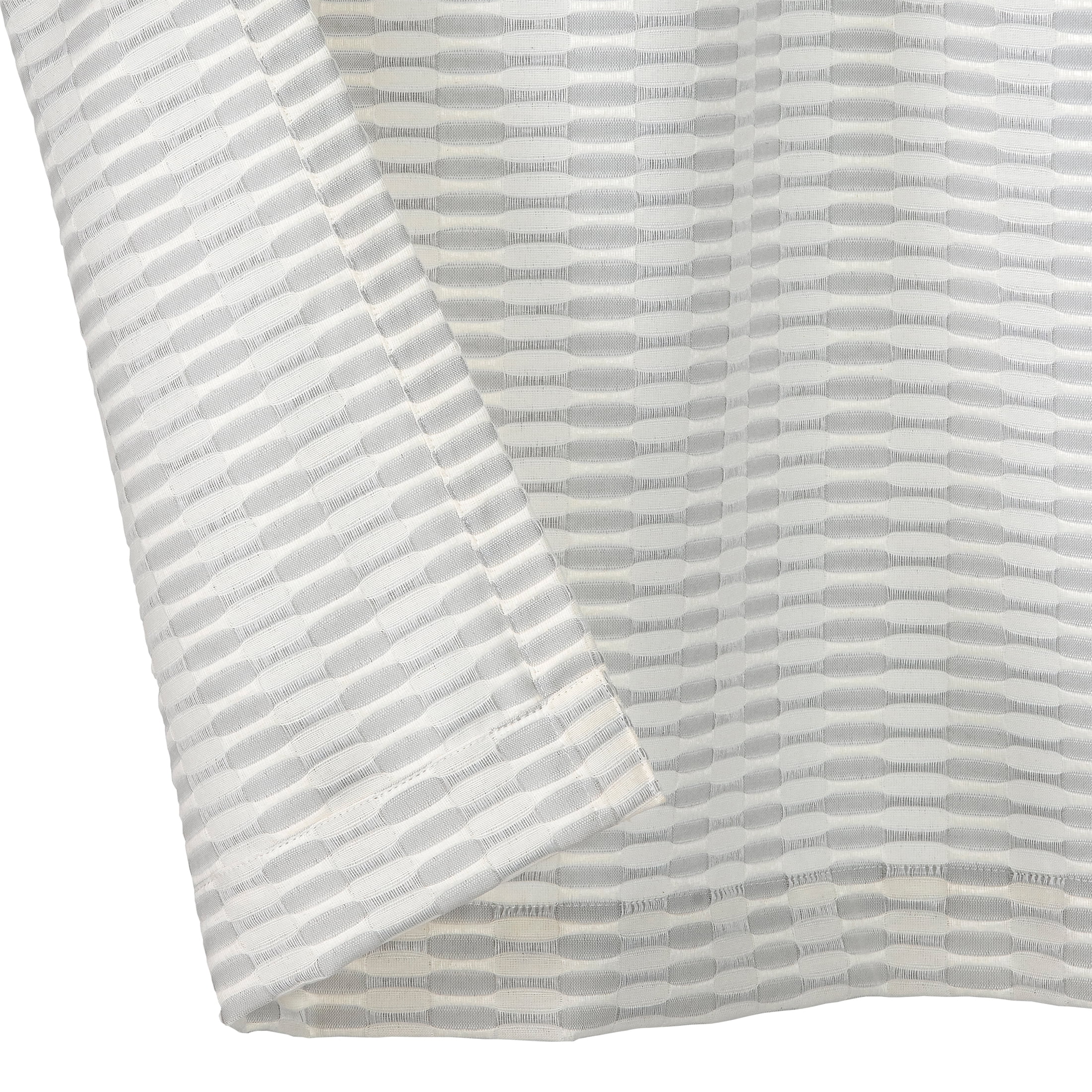 (2 pack) Better Homes & Gardens Ladder Stripe Kitchen Curtain Tiers and Valance, 3-Piece Set, Gray, 60" W x 36" L