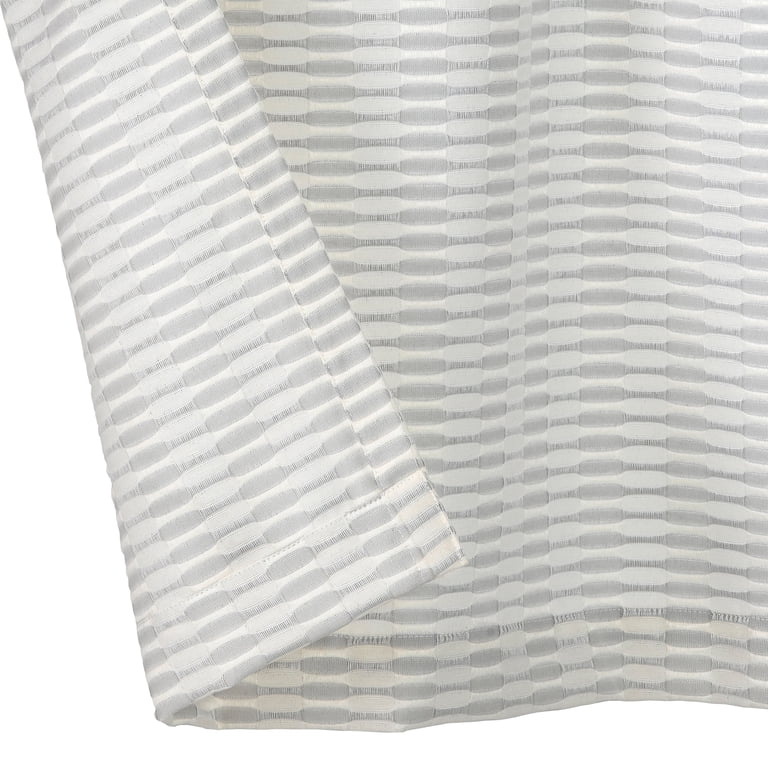Better Homes & Gardens Ladder Stripe Kitchen Curtain Set, Gray photo 4