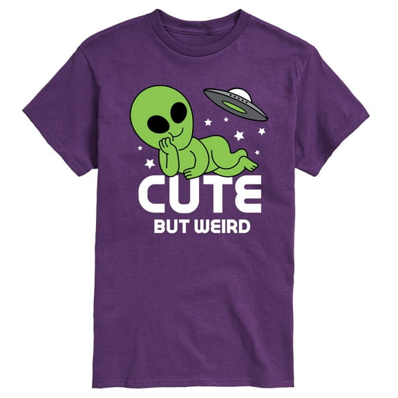 Instant Message - Alien Cute But Weird - Men's Short Sleeve Graphic T-shirt