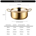 thumbnail image 3 of Single Serve Ramen Cooking Pot With Lid Utensil Set Stainless Steel Korean Style Soup Pan For Home Office Multicolor, 3 of 4