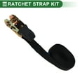 thumbnail image 7 of Unique Bargains Ratchet Tie Down Straps 1 Pcs 1 Inch x 23 Feet 1,764lb Ratchet Strap Lashing Straps for Roof Rack Motorcycle Trucks Multicolor Black, 7 of 7