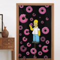 thumbnail image 4 of Cortina de puerta semiopaca con patrón de patchwork de dos piezas de Los Simpsons, cortinas opacas decorativas para dormitorio, sala de estar, decoración de habitación de niños, 34 x 56 pulgadas,, 4 of 7