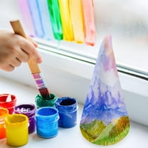 FRCOLOR 6Pcs Foam Cone for Craft Projects in White Color 9.2in H