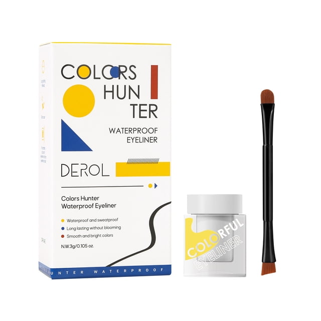 Fiudx Delineate Ojos In Purpurina, Lápiz de Sombra de Ojos de Larga Duración, Pincel Maquillaje Portátil, Colorante Marcan Tendencia para Fiestas, Apto para Todo Tipo de Piel, Uso Profesional En Saló