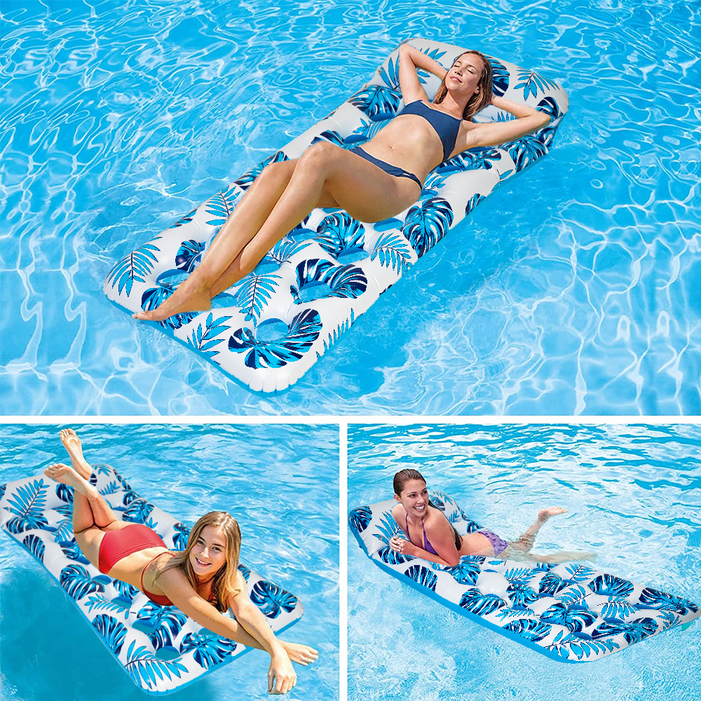 Swfoer Inflatable Pool Lounge Float 73x34in photo 3