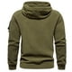thumbnail image 3 of Sudadera con capucha para exteriores, sudadera táctica ajustable con gorro, sudadera para hombre, 3 of 5