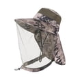 thumbnail image 4 of QccHieUs Bee Netting Hat Beekeeper Bucket Hat Polyester Net Portable for Men Women Summer Brown, 4 of 9