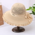 thumbnail image 3 of Visland Summer Beach Sun Hats for Women Wide Brim Foldable Floppy Travel Packable UPF Hat, 3 of 6