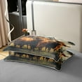 thumbnail image 4 of Erosebridal Housse de Couette 3D Vache 100 % Coton Format Simple, Housse de Couette Animal de Ferme 100 % Coton Simple, Déco de Chambre de Chalet, Réversible 2 Pcs (Sans Couette), 4 of 8