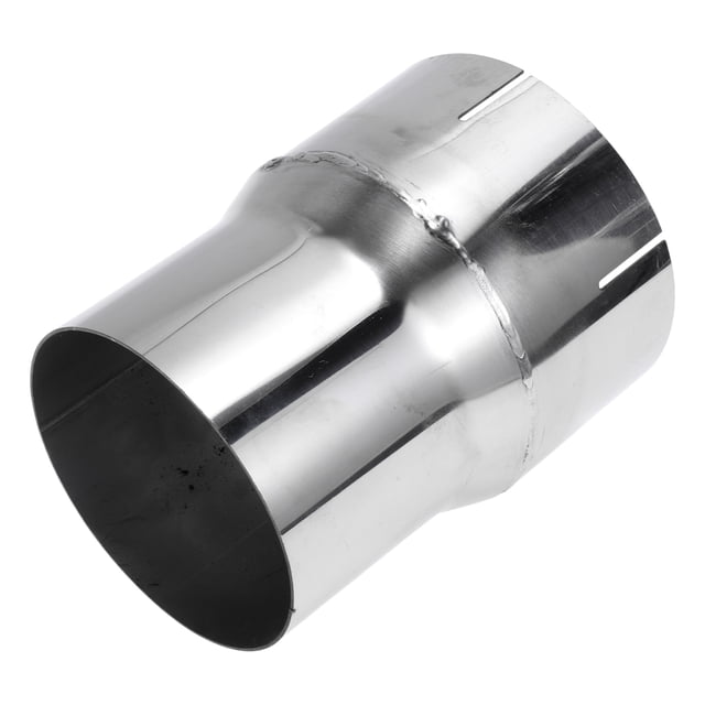 Rebajadora de codo concéntrico de escape Mandrel de 3.5" OD a 4" OD de Unique Bargains, adaptador de tubo de acero inoxidable 201, longitud de 5 pulgadas, tono plateado
