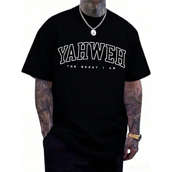 Graphic Hoodies Cotton Tee Oversize Plus Size Men's S To 5XL,Graphic Hoodies Cotton Tee Oversize Men's S To 5XL,Christian Jesus Shirts Men Religious God Yahweh Faith Shirt