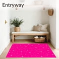 thumbnail image 3 of ODIKA 8'x10' Machine Washable Non-Slip Area Rug, Starlight Constellation Map featuring Celestial Navigation Design High Traffic Rug with Pad, Pink, 688798, 3 of 8