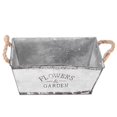 thumbnail image 4 of Flower Bucket Iron Sheet Flower Bucket Dried Flowers Storage Bucket for Shop (Silver, Large Size), 4 of 4