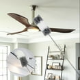 thumbnail image 4 of EEEkit Extra Long Microfiber Duster with Extension Pole (30 to 100 inches) Scratch-Resistant Cover, Bendable, Washable, Lint Free Feather Dusters for Cleaning Roof, Ceiling Fan, Blinds, Cobwebs, 4 of 10