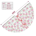 thumbnail image 3 of Lsque Floral Print Christmas Tree Skirt, Tree Skirt with Ties or Velcro, Perfect for Holiday Decorations, Halloween, and New Year-36", 3 of 7