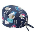 thumbnail image 1 of Unisex Scrub Hat with Printed Pattern for Doctors Comfortable Breathable Work Cap Top Choice for Casual Home Wear, 1 of 2