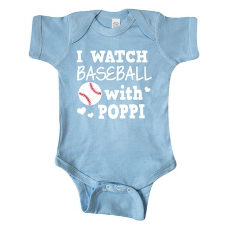 

Inktastic I Watch Baseball with My Poppi Gift Baby Boy Bodysuit