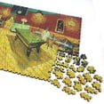 thumbnail image 4 of Wooden Jigsaw Puzzles for Adults - Uniquely Shaped Pieces - made in the USA by FoxSmartBox - 330 Pieces - The Night Café, 4 of 7