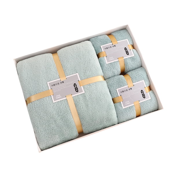 Juego de toallas de terciopelo para baño,toallas de microfibra suaves y absorbentes de secado rápido para baño,spa y uso doméstico.