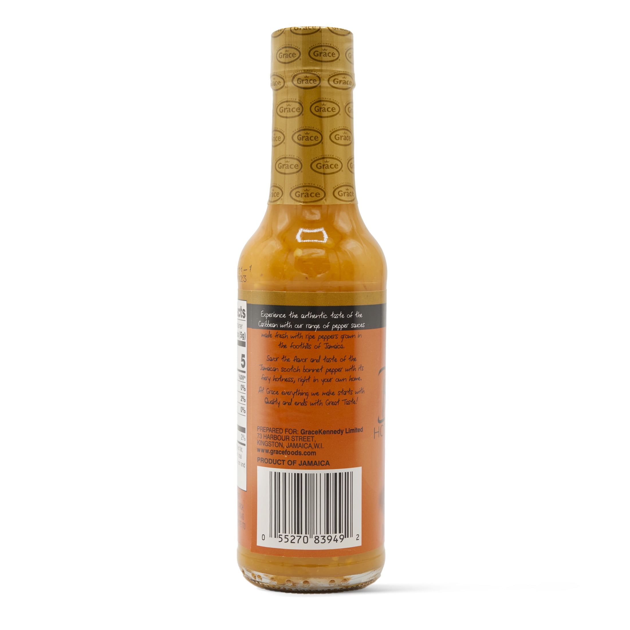 (4 pack) Grace Hot Pepper Sauce, 4.8 oz