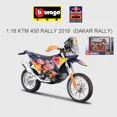 thumbnail image 1 of In Stock 1:18 Red Bull 2018 Ktm 450 Sk-F Dakar Rally Moto Alloy Miniature Diecast Model Rally Bike Model Toys Kids Gift KTM 450 RALLY 2019, 1 of 6