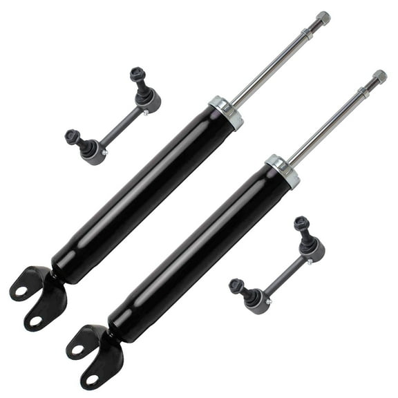 Detroit Axle - Rear Shock Absorbers Kit for Jeep 2011-2019 Grand Cherokee 2011-2022 Dodge Durango, 2 Shock Absorbers Assembly, 2 Sway Bar Links Replacement