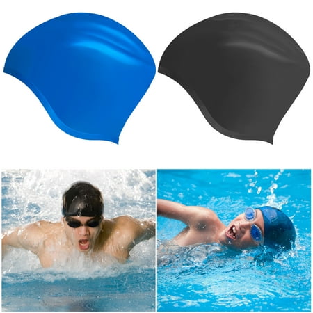 TSV Silicone Long Hair Swim Cap for Women, Durable and Comfortable Fit Swimming Cap for Long Hair & Thick Hair & Curly Hair, Easy to Put On and