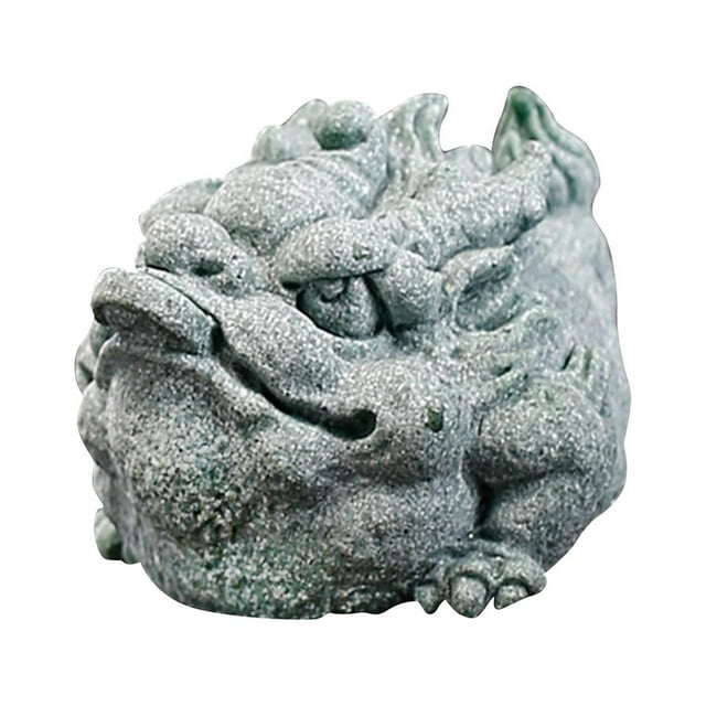 Escultura de animal de mascota de té, regalo para amantes del té, colección de piedra arenisca, estatua de animal para bufónido