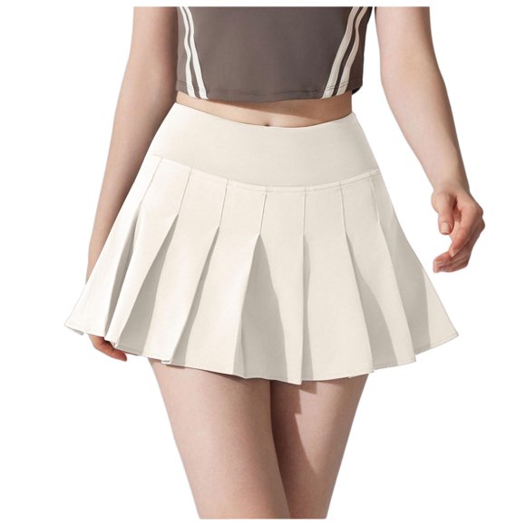 DAFEI Womens Tennis Yoga Skirt Athletic Skirts with Pockets Build in Shorts High Waisted Skort for Workout Pickleball