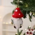 thumbnail image 2 of chaungfeng Dwarf Old Man Christmas Ornaments, Faceless Doll Tree Pendant Wool Mushrooms Decoration, for Winter Party Shopping Mall Holiday Window Scene Layout Car Hanging Decorations, 2 of 6