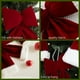 thumbnail image 3 of 6 Piezas de Lazos Navideños de Terciopelo Rojo Vino para Colgar en el Árbol de Navidad, Adornos Navideños con Lazos, 3 of 5
