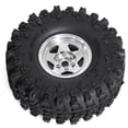 thumbnail image 3 of 4 Ruedas de Metal de 1,9 Pulgadas con Neumáticos de 118 mm de Diámetro Exterior para Axial SCX10 D90 Wraith 1/10 RC Climbing Crawler, Piezas de Coche Plateadas, 3 of 7